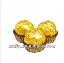bulk golden paper wrapped nut compound ball  - product's photo